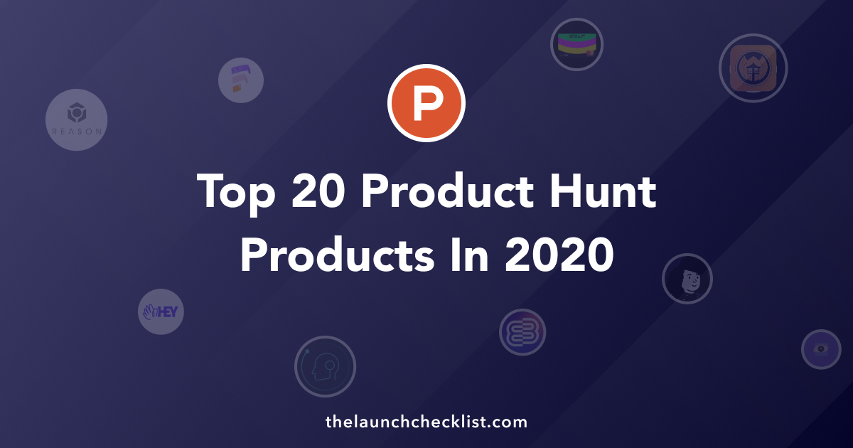 Top 20 Product Hunt products in 2020